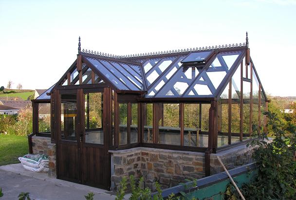 Cedar Greenhouse with porch